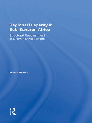 cover image of Regional Disparity In Subsaharan Africa
